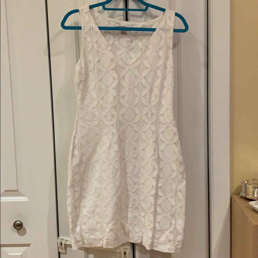 Gorgeous banana republic white dress